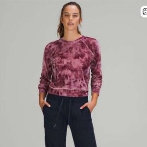 lululemon athletica Maroon Tie-Dye Long Sleeve Top